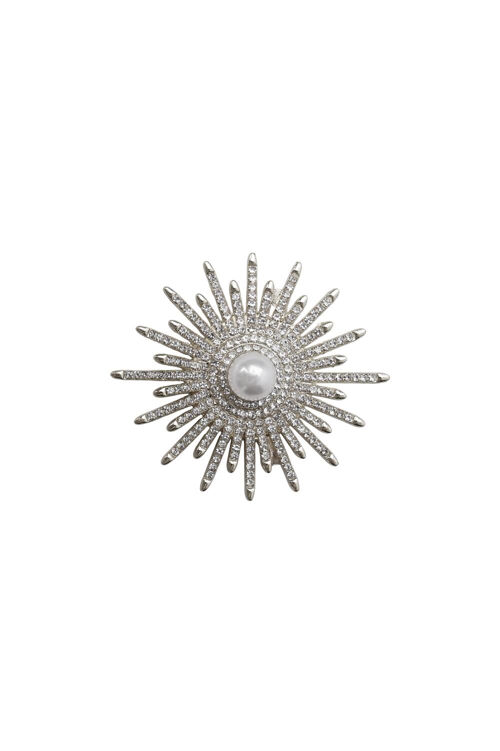 Galaxy broche - sølvfarvet